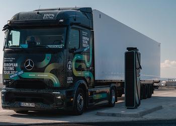 Elektryczny ciężarówka Mercedes eActros 600 ma ...