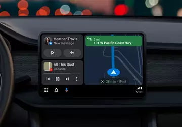 Android Automotive pokazuje teraz odległość i ...
