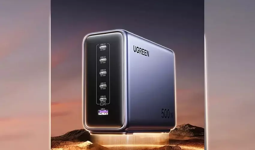 Ładuj do sześciu urządzeń jednocześnie: UGREEN wprowadził zasilacz o mocy 500 W z dużą liczbą portów