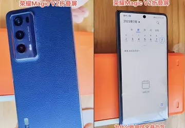 Honor Magic V2 Fold z dwoma ...