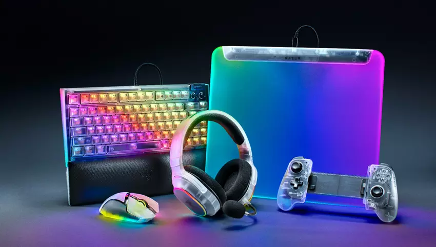Razer zaprezentowała Phantom White — stylową linię półprzezroczystej peryferii dla graczy z retro-futurystycznym designem i podświetleniem RGB