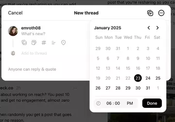 Wątki umożliwiają teraz planowanie postów