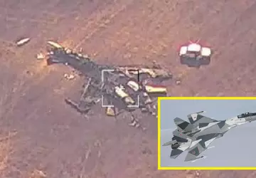 Ukraiński dron SHARK odnalazł rosyjski myśliwiec ...