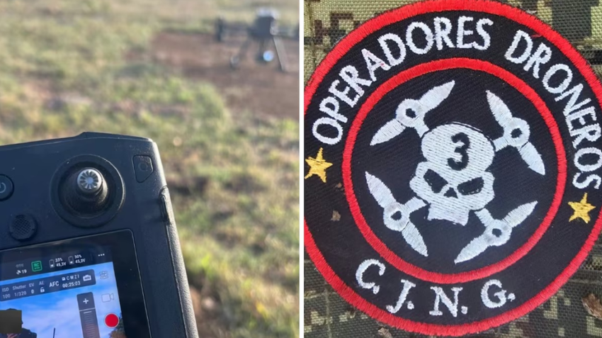 Patch jednostki dronów kartelu CJNG