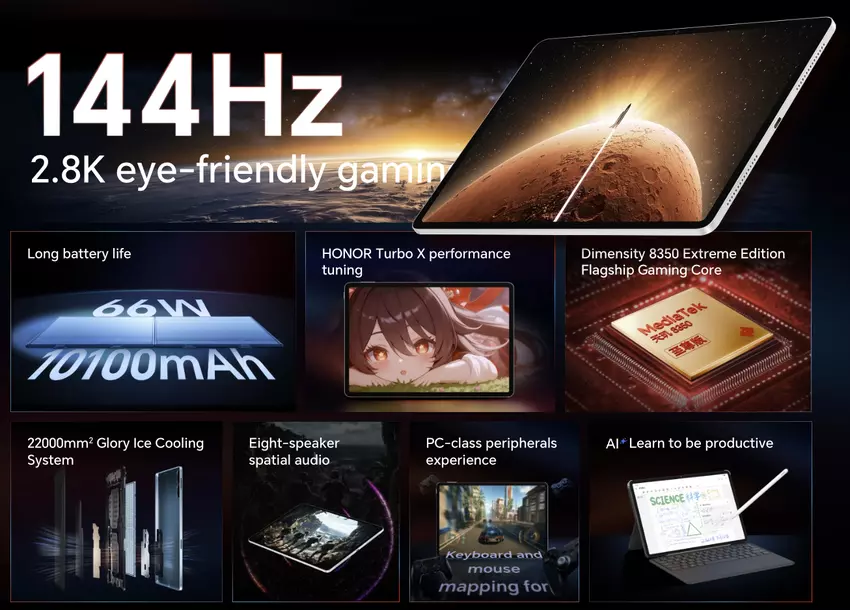 Główne zalety Honor Pad GT