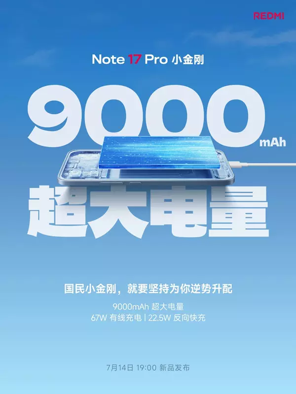 Obraz Baterii Redmi Note 17 Pro
