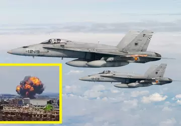 Myśliwiec F/A-18 Hornet hiszpańskich sił powietrznych ...