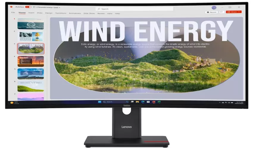 Lenovo wprowadziła 34″ zakrzywiony monitor ThinkVision T34WD-40 z szerokim zestawem portów i doskonałą ceną