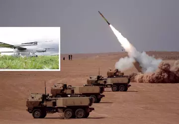 M142 HIMARS i dron EOS C ...