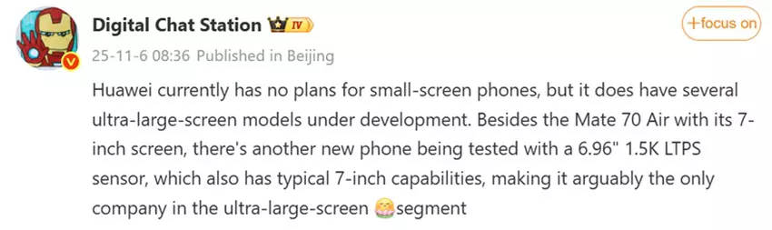 Wstępne informacje o nowym smartfonie Huawei od Digital Chat Station