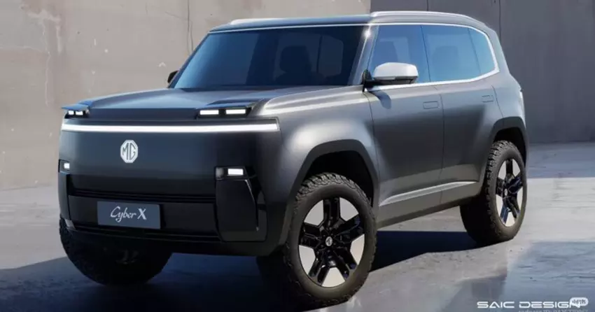 Kostka charakteru: Projektant Bugatti Veyron stworzył kanciasty SUV MG z wysuwanymi reflektorami