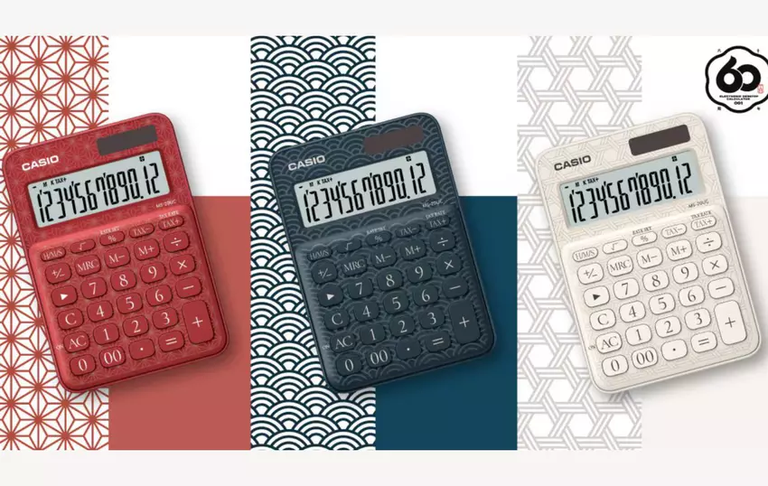 Casio stworzyła stylowe ekokalkulatory MS-20UC-J z japońskimi wzorami z okazji 60-lecia