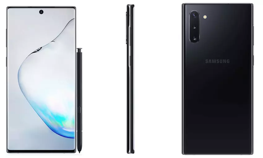 Samsung Galaxy Note 10 na prasach: cienkie ramki, okrągłe wycięcie i potrójna kamera