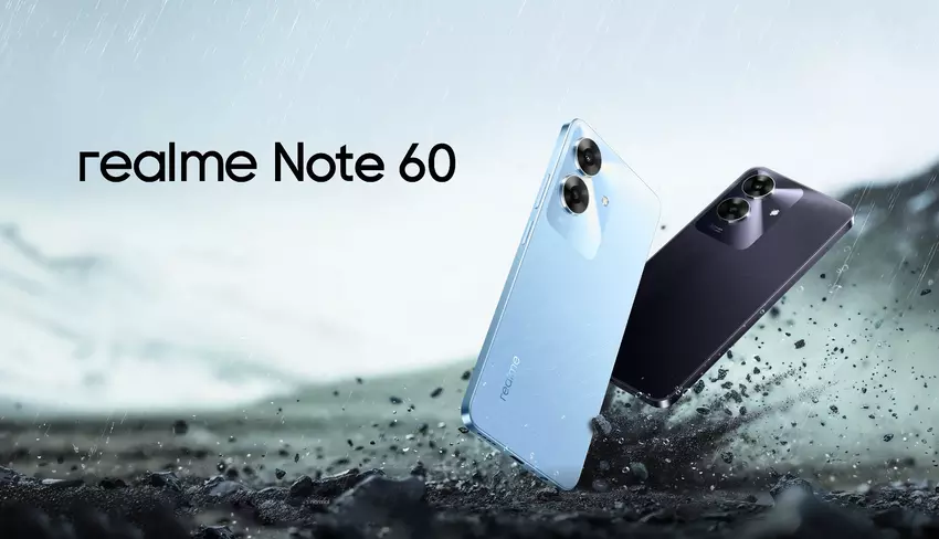 Realme Note 60: smartfon za 90 dolarów z ekranem 90 Hz FHD +, ochroną IP64 i baterią 5000 mAh