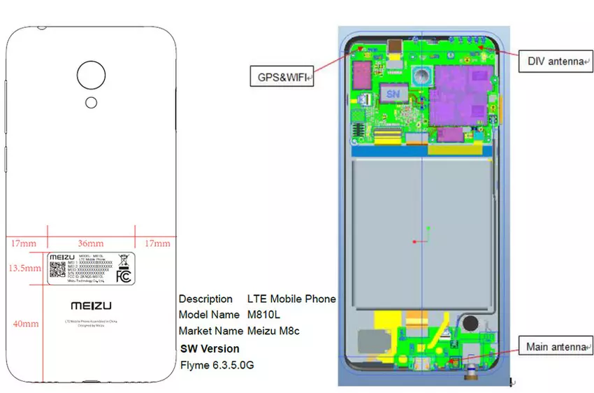 Mobilny smartfon Meizu M8c przeszedł certyfikację FCC