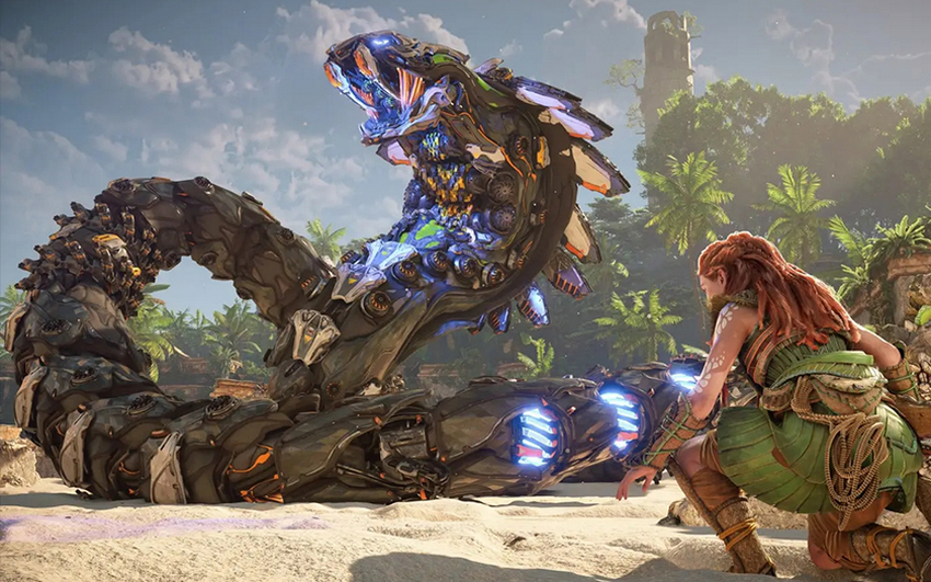 Zwiastun New Horizon Forbidden West prezentuje wyzwania, areny, kontrakty ratownicze i nie tylko