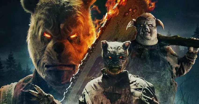 Opublikowano przerażające i przerażające plakaty filmu "Kubuś Puchatek: Krew i Miód 2" przedstawiające Prosiaczka, Tygryska i Sowę