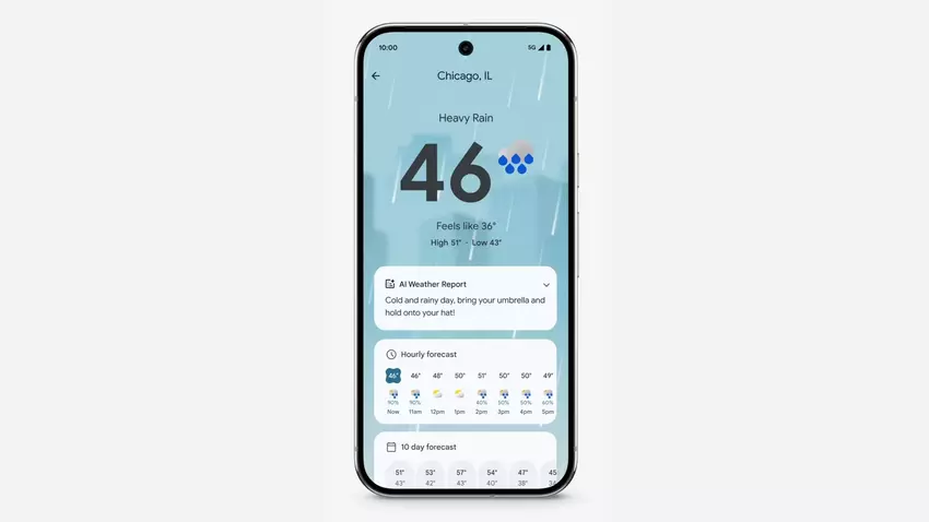 Aplikacja Pixel Weather wkrótce na tablecie Pixel i starszych smartfonach