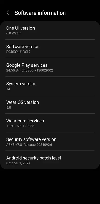 Informacje o najnowszej aktualizacji dla smartwatchy z serii Galaxy Watch 6