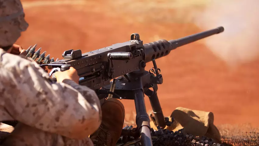 Ukraińscy żołnierze używają nowoczesnej wersji legendarnego karabinu maszynowego Browning