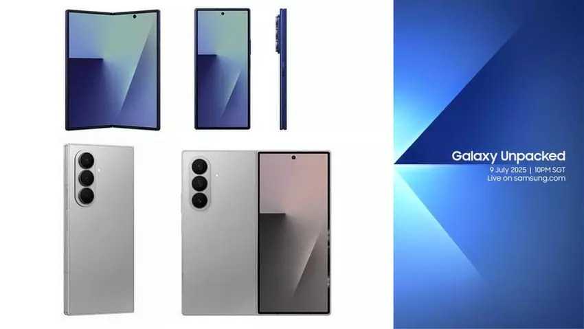 Insiderzy opublikowali wymiary i rendery Samsung Galaxy Z Fold7 i Z Flip7