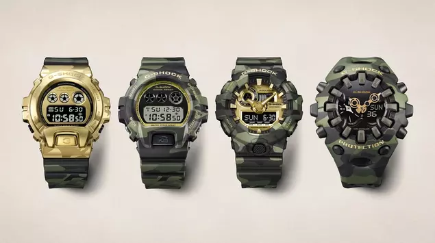 Casio łączy kamuflaż i złoto w ...