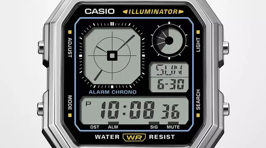 Casio A130WE Hybrid Display