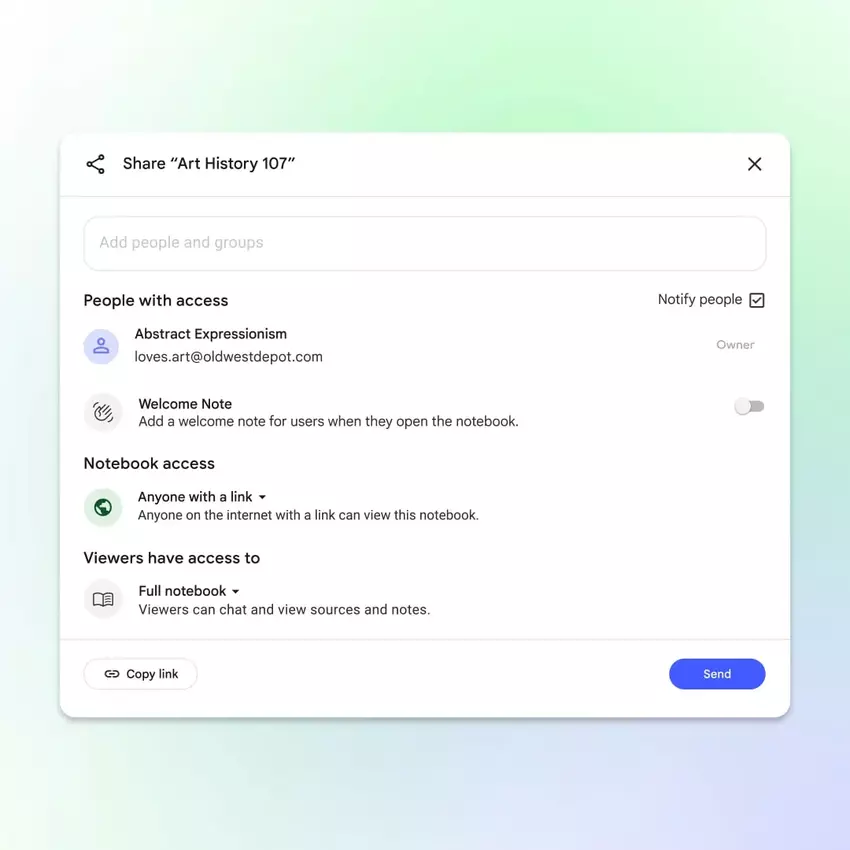Nowa funkcja NotebookLM, która pozwala użytkownikom publicznie dzielić się notatkami