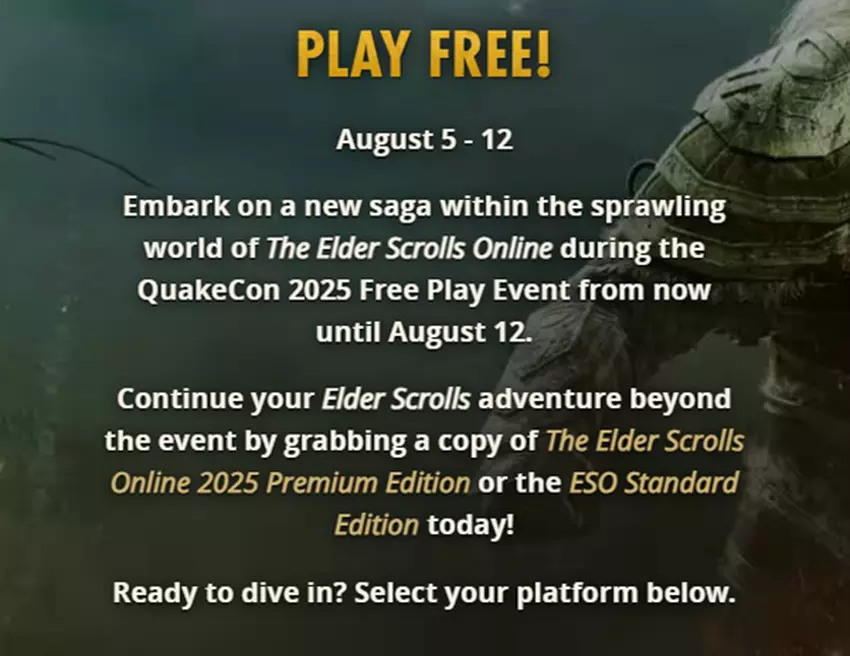 Plakat The Elder Scrolls Online