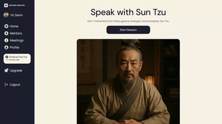 Usługa Historic Mentor oferuje porady od Marka Aureliusza, Sokratesa i Sun Tzu