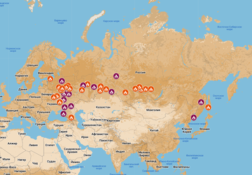 Tam, gdzie płoną Rosjanie: powstała mapa ...