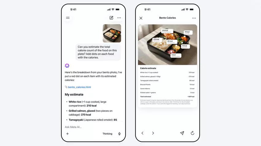 Ilustracja Muse Spark przetwarza obrazy i dźwięki
