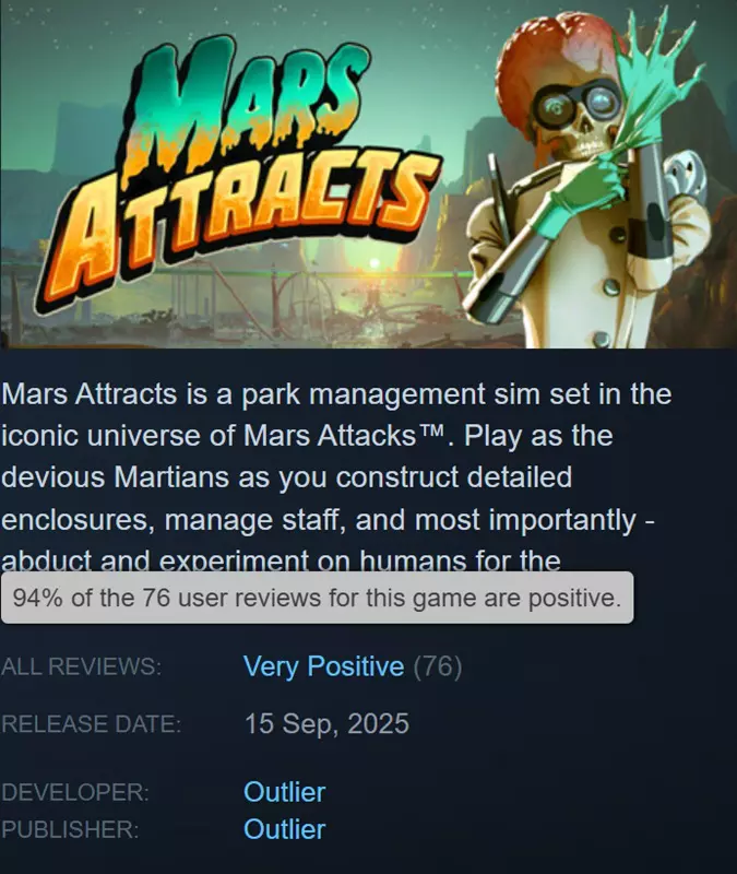 Zrzut ekranu z gry Mars Attracts