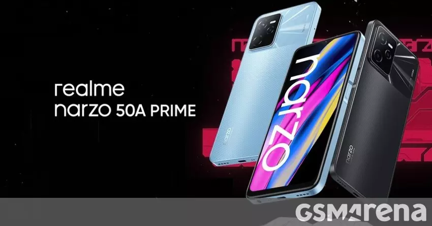 Realme Narzo 50A Prime jest dostarczany z aparatem 50 MP i baterią 5000 mAh