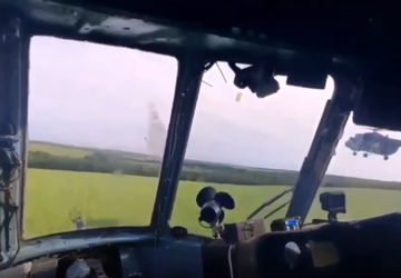 Opublikował unikalny film z kokpitu śmigłowca ...