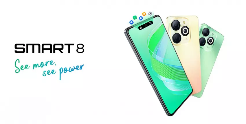 Infinix Smart 8 - UNISOC T606, wyświetlacz LCD 90 Hz, Android 13 i aparat 13 MP w cenie 100 USD