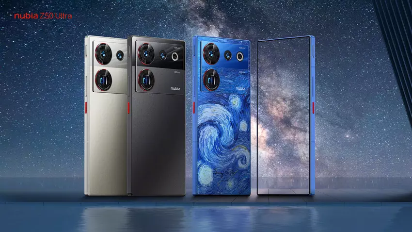 Nubia Z50 Ultra: płaski wyświetlacz 120Hz bez otworów i wcięć, układ Snapdragon 8 Gen 2 i ładowanie 80W od 577 dolarów