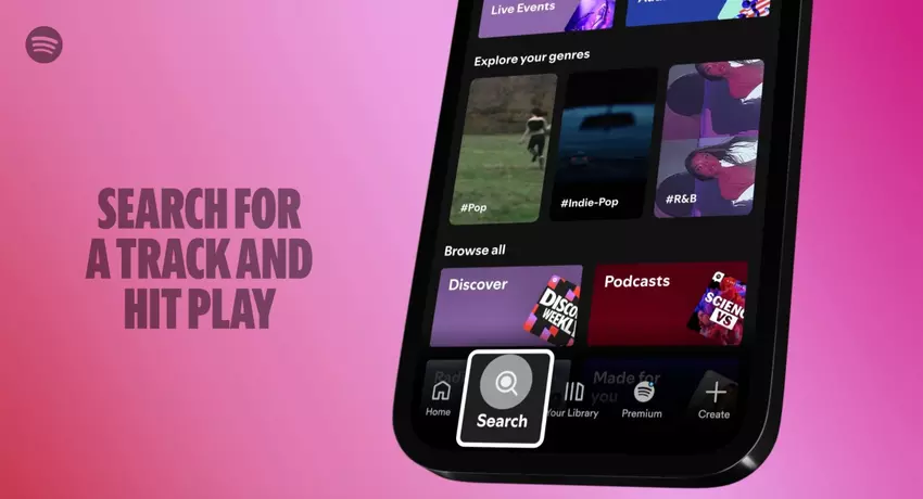 Użytkownicy Spotify za darmo otrzymali możliwość wybierania konkretnych utworów