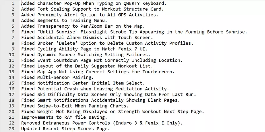 Opis funkcji wersji beta smartwatchów Fenix 8, Fenix 8 Solar, Enduro 3 i Fenix E: Garmin