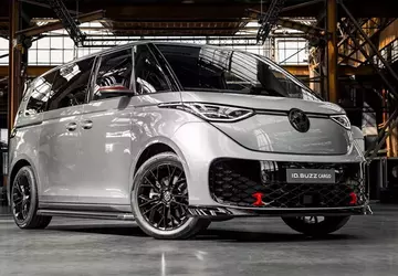 Elektryczna furgonetka VW ID.Buzz Cargo agresywnie ...