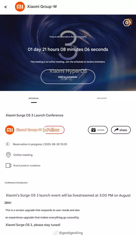 Baner Xiaomi. Ilustracja: xiaomitime.com