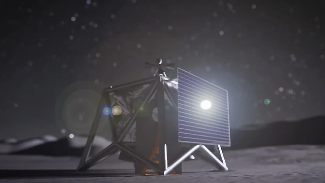 Koncept dronów MoonFall na Księżycu