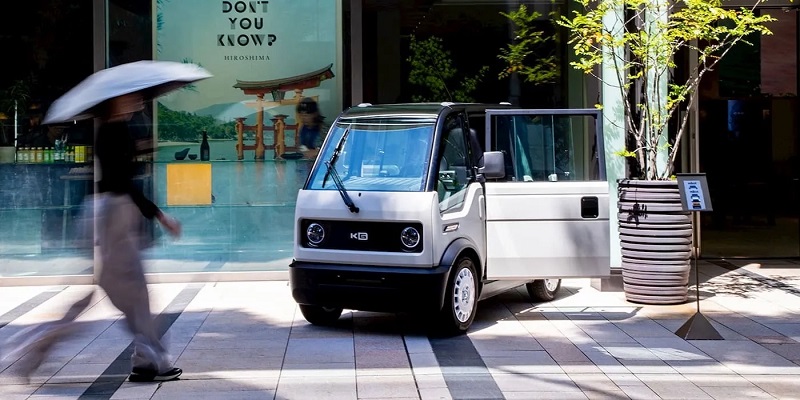 Wnętrze samochodu elektrycznego mibot mini EV