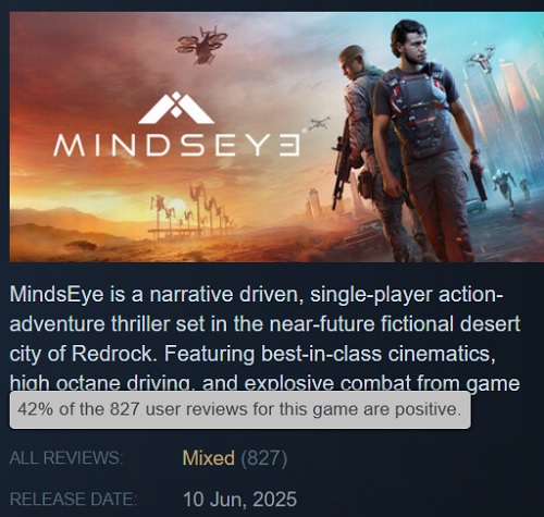 Zrzut ekranu z gry MindsEye 1 Zrzut ekranu z gry MindsEye 1
