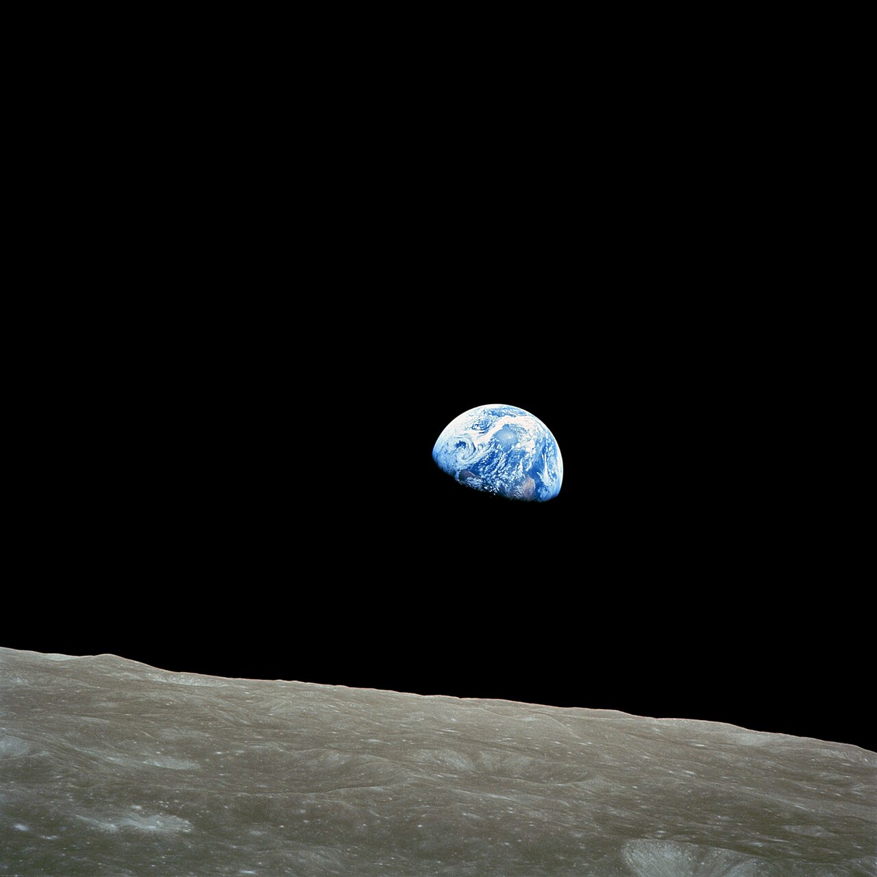 Wschód Ziemi. Ilustracja: William Anders, Apollo 8