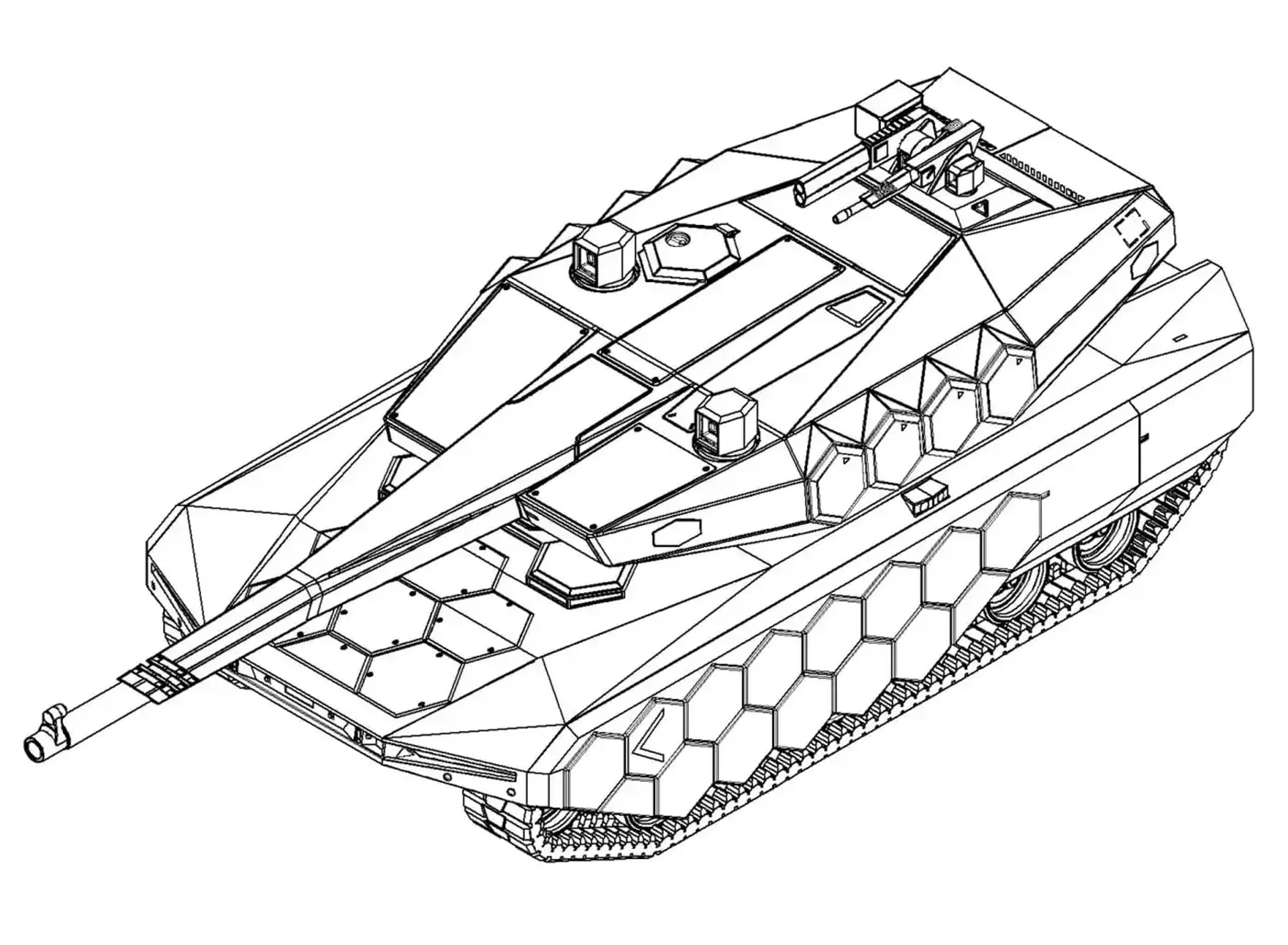 Koncepcja czołgu. Ilustracja: Hyundai Rotem