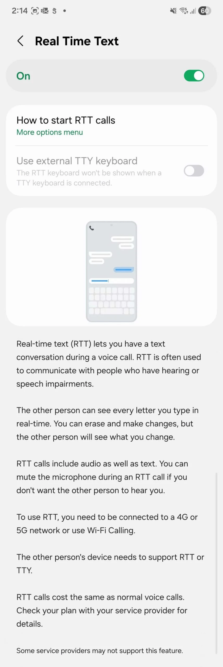 Real Time Text (RTT) w One UI 8 opartej na Androidzie 16 dla Galaxy S25 Real Time Text (RTT) w One UI 8 opartej na Androidzie 16 dla Galaxy S25. Ilustracja: SamMobile
