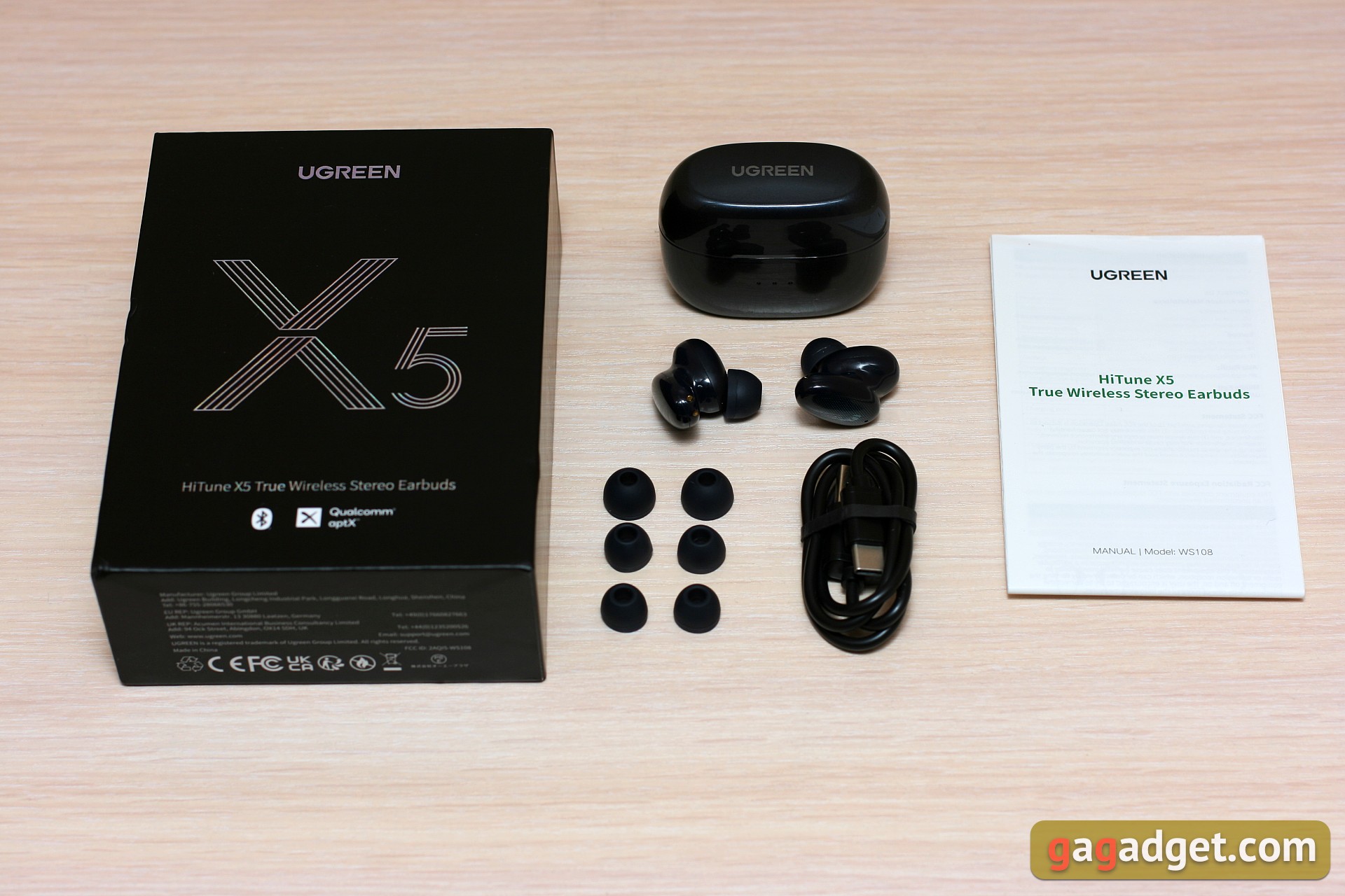 Recenzja słuchawek dousznych TWS Ugreen HiTune X5: Bluetooth 5.2 z aptX -2 Recenzja słuchawek dousznych TWS Ugreen HiTune X5: Bluetooth 5.2 z aptX -2