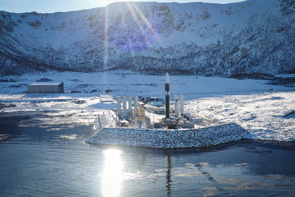 Z widokiem na platformę startową Andøya Spaceport