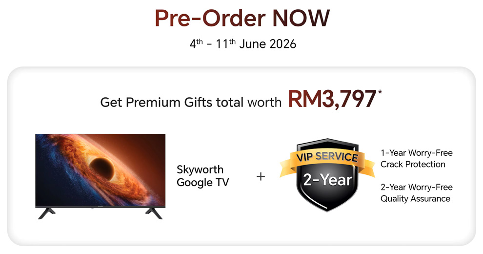 Telewizor Skyworth Google TV w prezencie